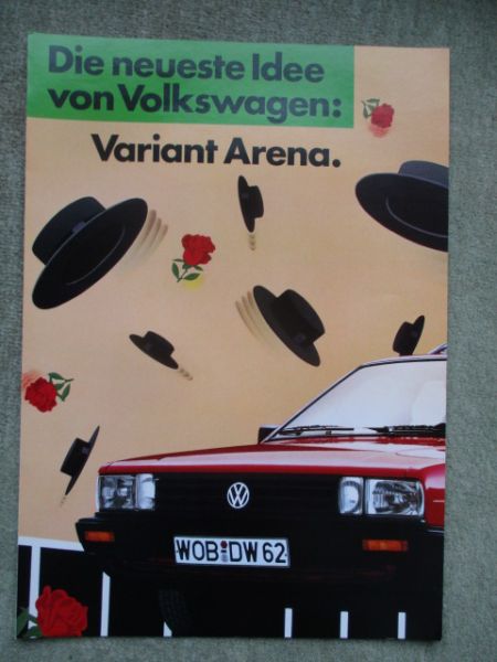 VW Passat Variant Arena 55kw 66kw +Turbo Dieselmotor 51kw Katalog August 1985 Typ32b