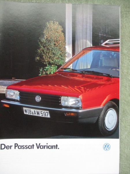 VW Passat Variant Typ32B Juli 1986 +Technikdatenblatt