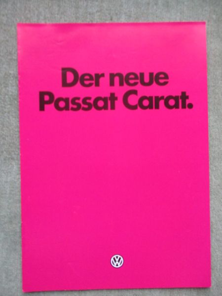 VW Passat Carat Typ32B Katalog