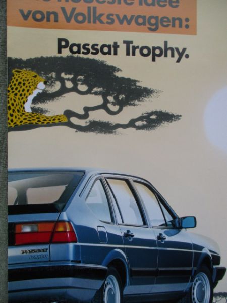 VW Passat Trophy Typ32B 55kw 53kw 64kw 66kw 85kw +Trubo Diesel 51kw Februar 1987