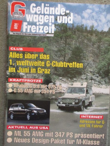Geländewagen und Freizeit Magazin März 1989 Brabus G5.8,G55 AMG,ML55