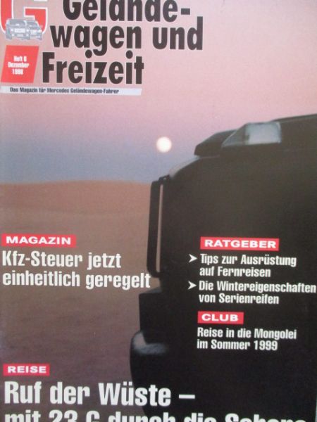 Geländewagen und Freizeit Magazin Dezember 1998 230G,