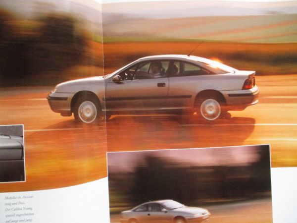 Opel Calibra Young+Preisliste 85KW/115PS Katalog August 1995 Rarität