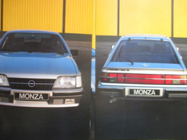 Opel Monza 2.5E 3.0E Prospekt Mai 1983