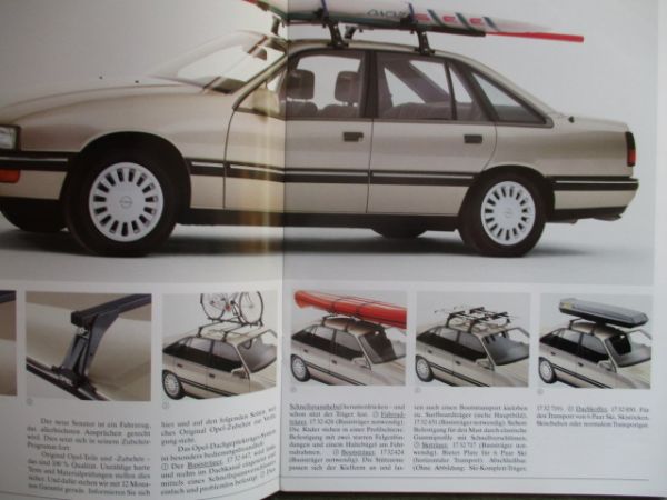 Opel Senator B Zubehör Katalog August 1987 Rarität