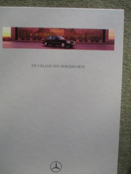 Mercedes Benz S-Klasse W140 Buch S300 Turbodiesel S280 S320 S420 S500 S600 September 1995