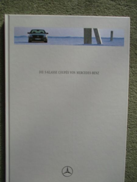 Mercedes Benz S-Klasse Coupés Buch S420 S500 S600 März 1996 NEU
