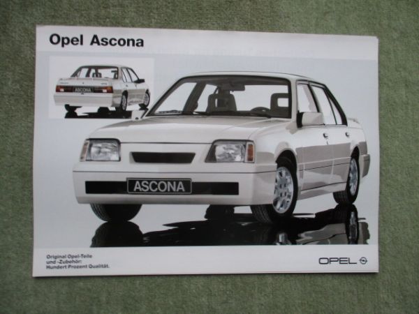 Opel Ascona C Tuning Zubehör Prospektblatt