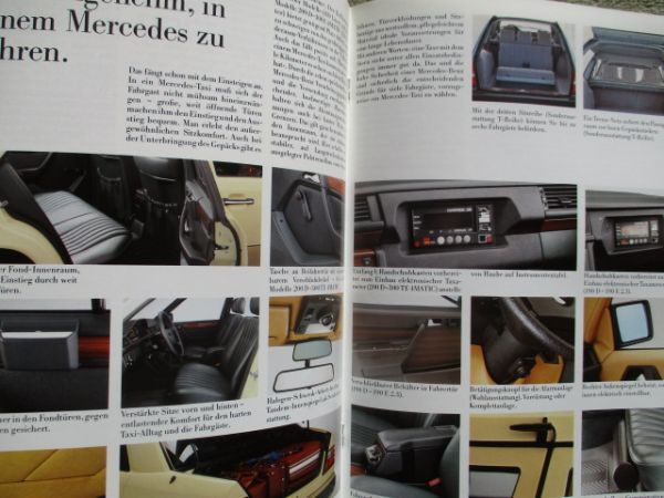 Mercedes Benz Taxi-Modelle W201 W124 Katalog Juli 1989