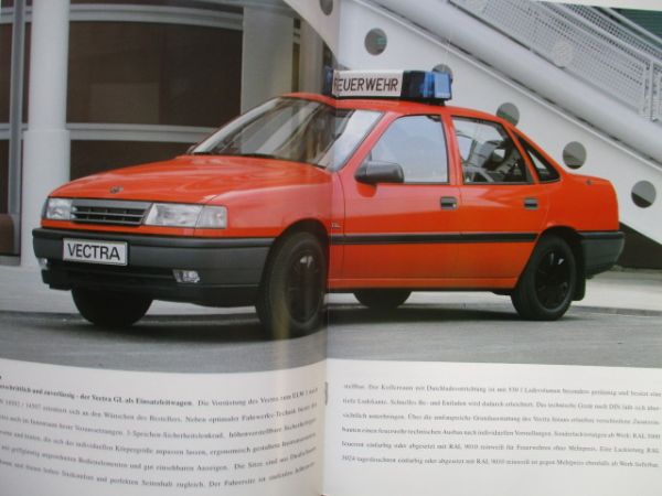 Opel Vectra A Einsatzfahrzeuge ELW Katalog August 1989
