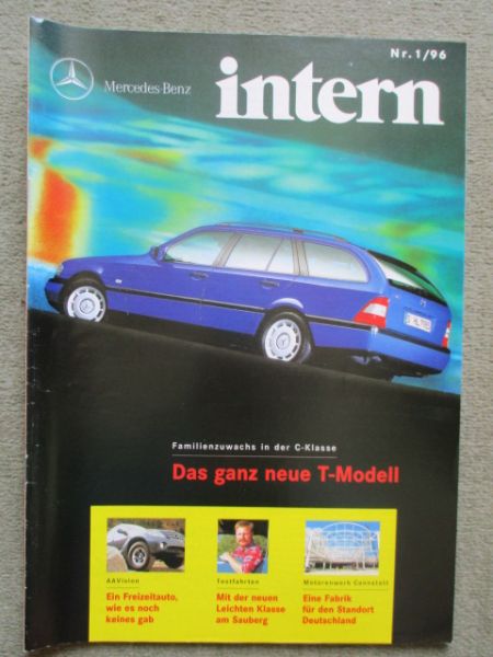 Mercedes Benz intern 1/1996 C-Klasse T-Modell W202,W210 in Thailand,A-Klasse BR168 Vorstellung