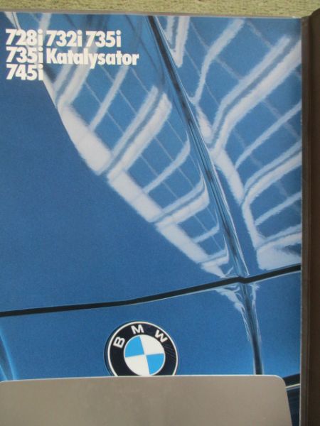 BMW 735i 745i 735i Katalysator Executive Ausstattung Mappe E23 März 1985+Katalog