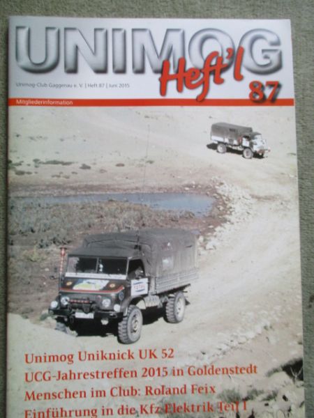 Unimog 6/2015 Uniknick UK52, Restaurierung eines Unimog 401,