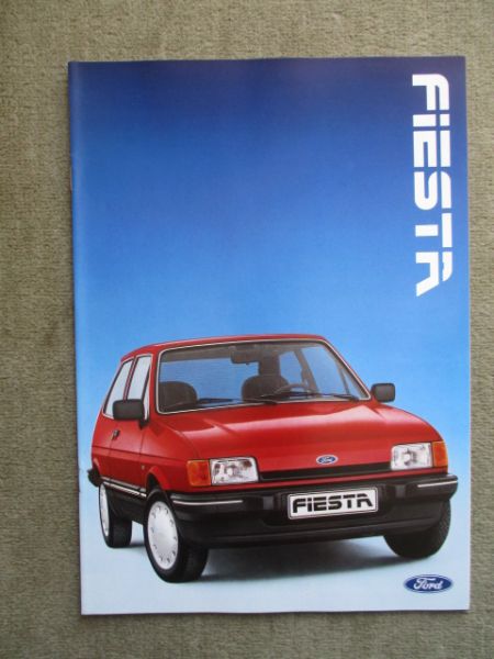 Ford Fiesta Holiday Festival S +Ghia +XR2 Katalog Juni 1986