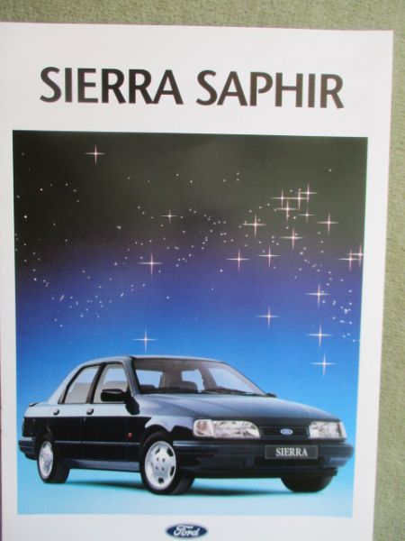 Ford Sierra Saphir 1.6l 1.8i 2.0i 1.8TD Prospekt Mai 1992