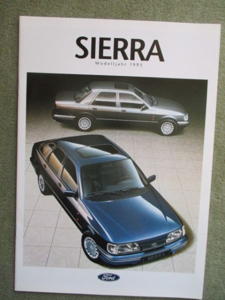 Ford Sierra Modelljahr 1993 CLX Ghia XR4i GL +Turnier Katalog