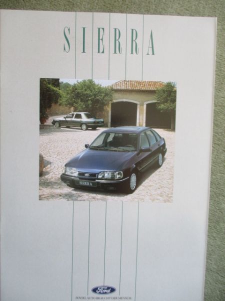 Ford Sierra CLX +4x4 GL XR4i +Ghia +Turnier Katalog Juni 1990