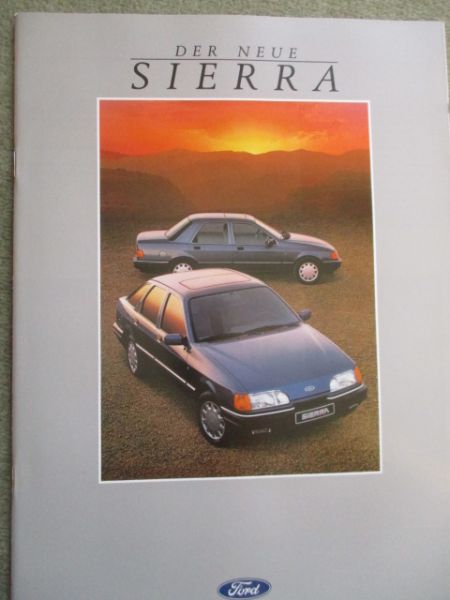 Ford Sierra CL GL Ghia 2.0iS +4x4 +Ghia +Turnier Prospekt Februar 1988
