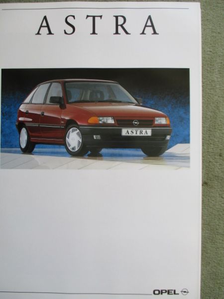 Opel Astra F +Caravan +GSI Katalog Mai 1992