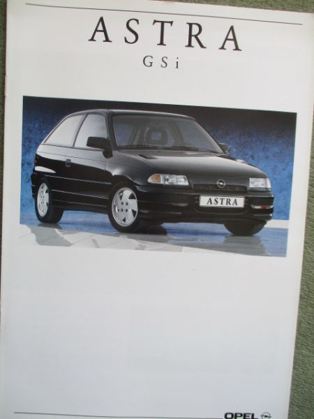 Opel Astra F GSi +16V Katalog September 1991 Rarität