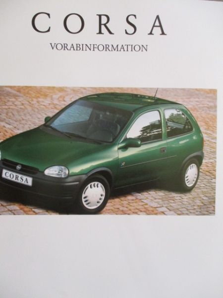 Opel Corsa B City Eco Swing Joy CDX +Sport GSi 16V Vorabinformation Juni 1995