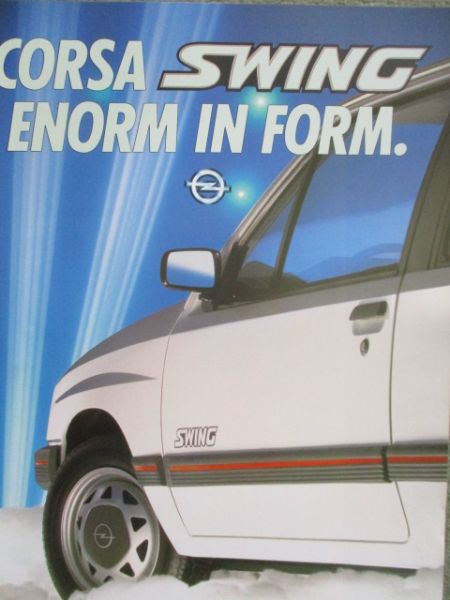 Opel Corsa A Swing Prospekt März 1984
