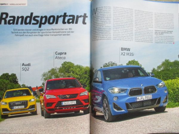 Auto Bild sportscars 3/2020 Techart GTstreet RS,S3 Sportback,F-Type,M8 Competiton,VG: Focus ST vs. i30N Performance