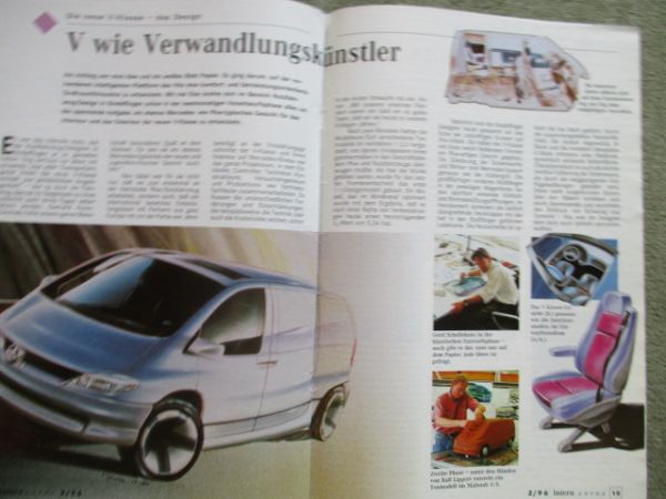 Mercedes Benz intern Extra 2/1996 neue V-Klasse BR638 Sonderausgabe Heft