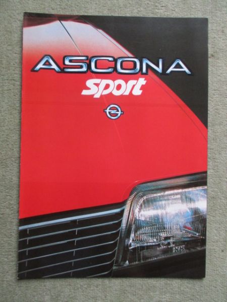 Opel Ascona C sport Katalog Oktober 1983