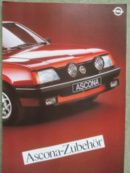 Opel Ascona C Zubehör Prospekt September 1981