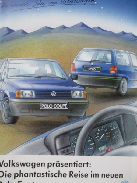 VW Polo Steilheck Fantasy +Coupé Typ86C September 1992 Rarität