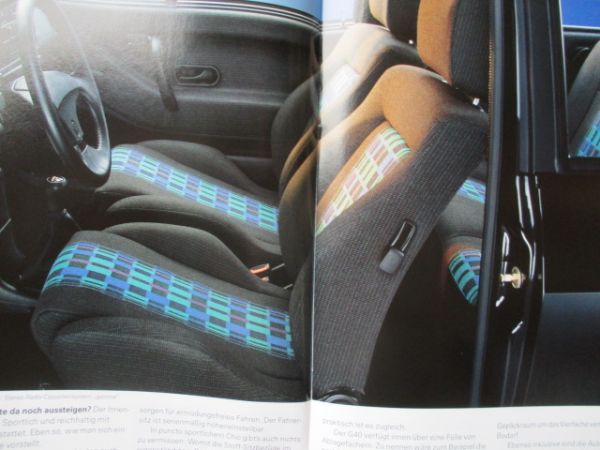 VW Polo G40 Typ86C Sonderkatalog Januar 1993 Rarität
