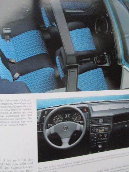 Opel Kadett E Cabrio Special Edition Februar 1992 Rarität