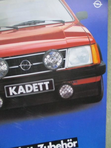 Opel Kadett D Zubehör Katalog März 1981