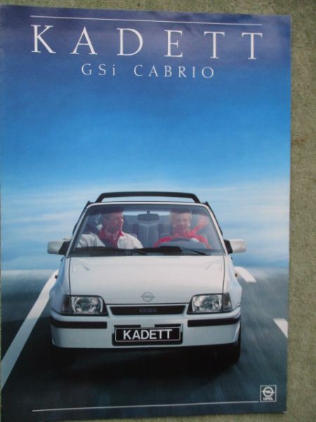 Opel Kadett E GSI Cabrio Katalog März 1987