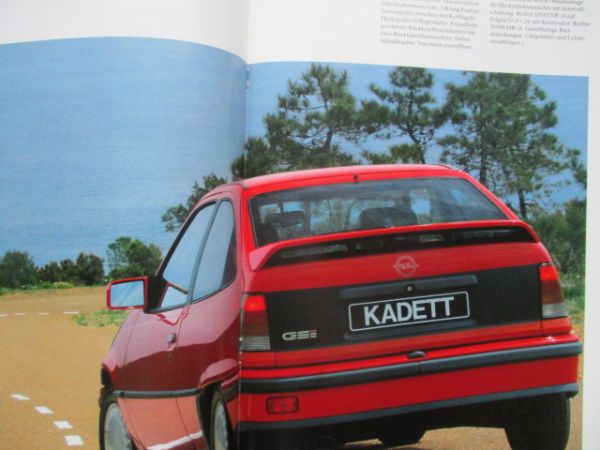 Opel Kadett E GSI 95kw +85kw Katalysator Katalog August 1987 Rarität