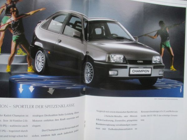 Opel Kadett E Fun Beauty +Frisco +Champion +Cabrio Edtion +Caravan Club Special Katalog Dezember 1990