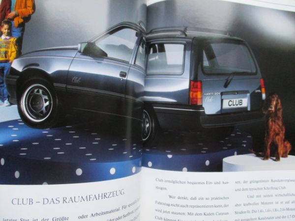 Opel Kadett E Life +Cabrio Edition +Caravan Club August 1990