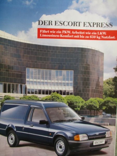 Ford Escort Express katalog Juni 1989 1.4i 1.8l Diesel