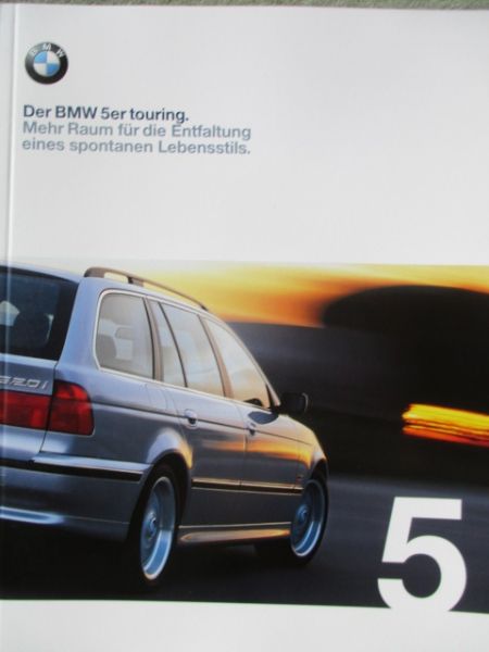 BMW 520i 523i 528i 540i 525tds 530d E39 Touring September 1998+Individual Katalog