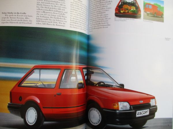 Ford Escort C CL Bravo Ghia Turnier XR3i RS Turbo +Cabrio Katalog Dezember 1986