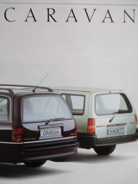 Opel Caravan Kadett E +Kadett Combo + Omega A Katalog September 1990