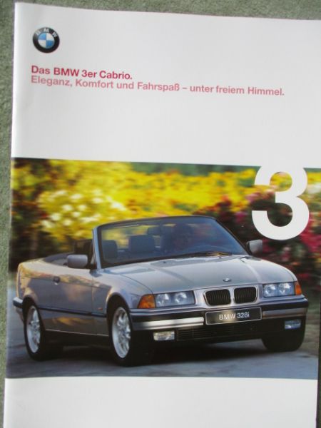 BMW 318i 320i 328i E36 Cabrio Prospekt+Individual März 1998