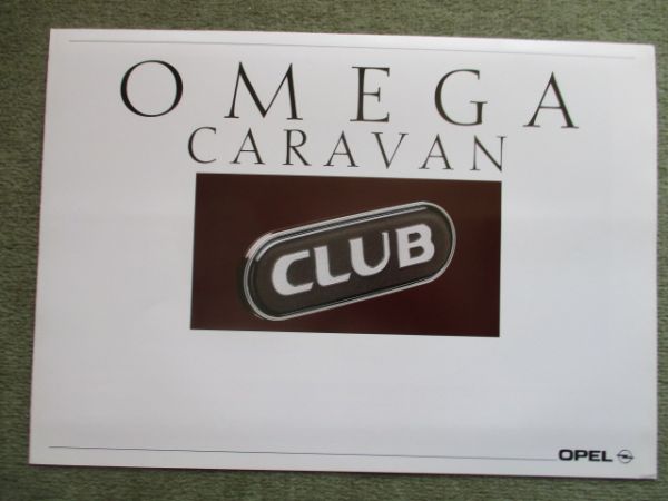 Opel Omega A Caravan Club Katalog März 1991 NEU