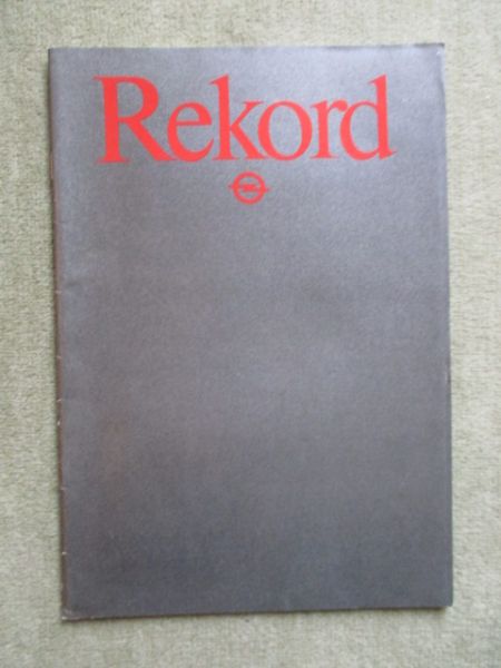 Opel Rekord E 1.8S +N 2.0S +E 2.3D Limousine Caravan Katalog Dezember 1982
