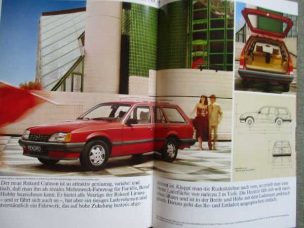 Opel Rekord E 1.8S +N 2.0S +E 2.3D Limousine Caravan Katalog Dezember 1982