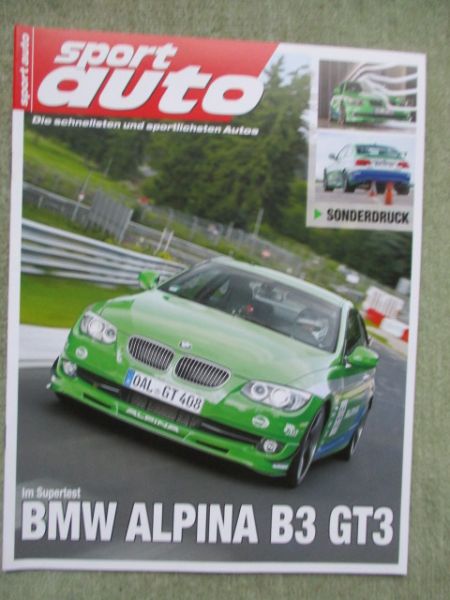 sport auto BMW Alpina B3 GT3 E92 Supertest Sonderdruck