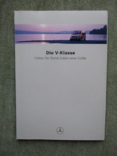 Mercedes Benz V-Klasse BR638 Verkäuferhandbuch +Konkurrenten Ausgabe 3/1996