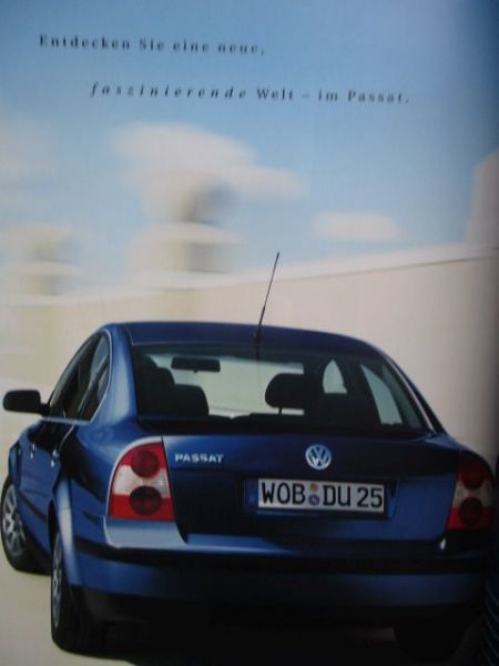 VW Passat (3BG) +Highline Katalog Oktober 2001