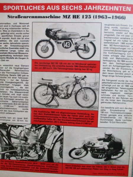 illustrierter motorsport 7/1983  Kinder Kinder,MZ RE 125 (1963-1966),